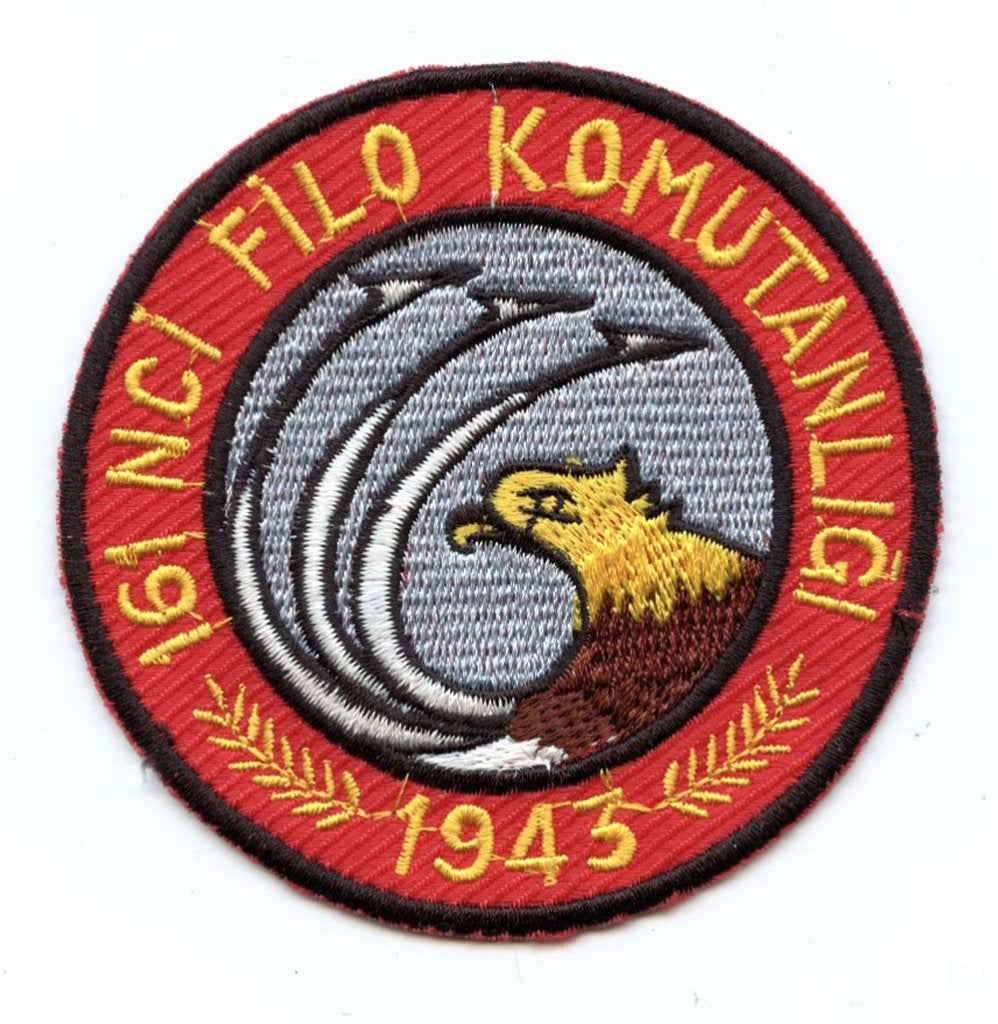 Turkish air force patch 161 Filo F-16C Bandirma v1, Verzamelen, Ophalen of Verzenden, Luchtmacht, Overige gebieden, Embleem of Badge