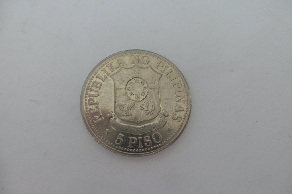 5 Piso republiek Pilipinas, Ophalen of Verzenden, Midden-Oosten, Losse munt