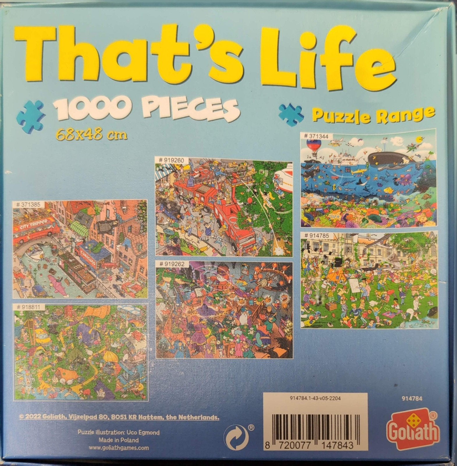 Goliath That's Life Kantoor 1000 stukjes, Ophalen of Verzenden, 500 t/m 1500 stukjes, Nieuw, Legpuzzel