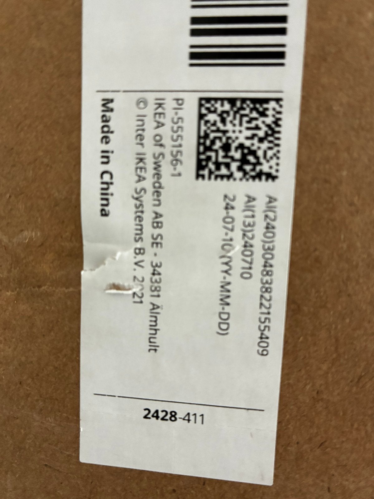 IKEA IDASEN Bureauonderstel 139x69 cm - Nieuw in doos, Overige materialen, 100 tot 150 cm, Rechthoekig, Nieuw
