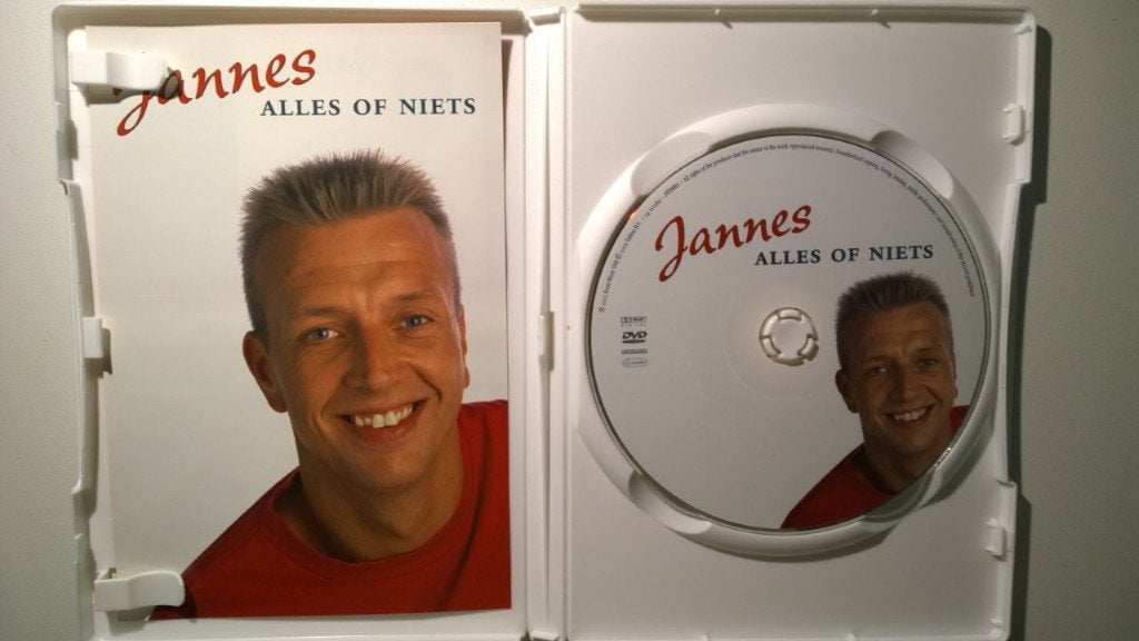 Jannes - Alles Of Niets (DVD), Alle leeftijden, Ophalen of Verzenden, Zo goed als nieuw, Muziekvideo's