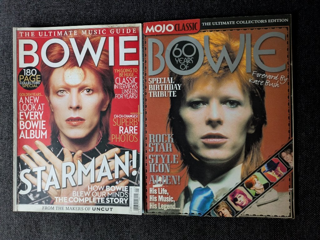Bowie 2 magazines, Boeken, Ophalen of Verzenden, Zo goed als nieuw, Muziek, Film of Tv