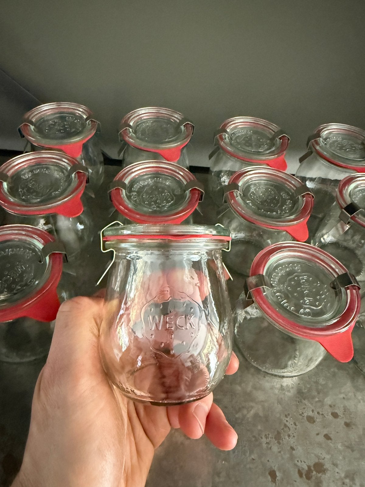 Weckpotten 12 stuks mini tulpe 220ml compleet nieuw, Ophalen of Verzenden, Nieuw