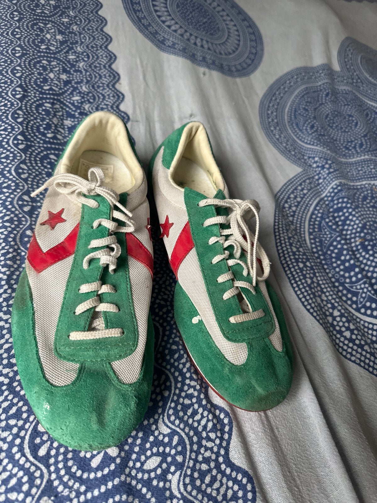 VintageConverse Heineken Sneakers Groen Rood Wit - Maat 37.5, Ophalen, Gedragen, Groen, Sneakers of Gympen