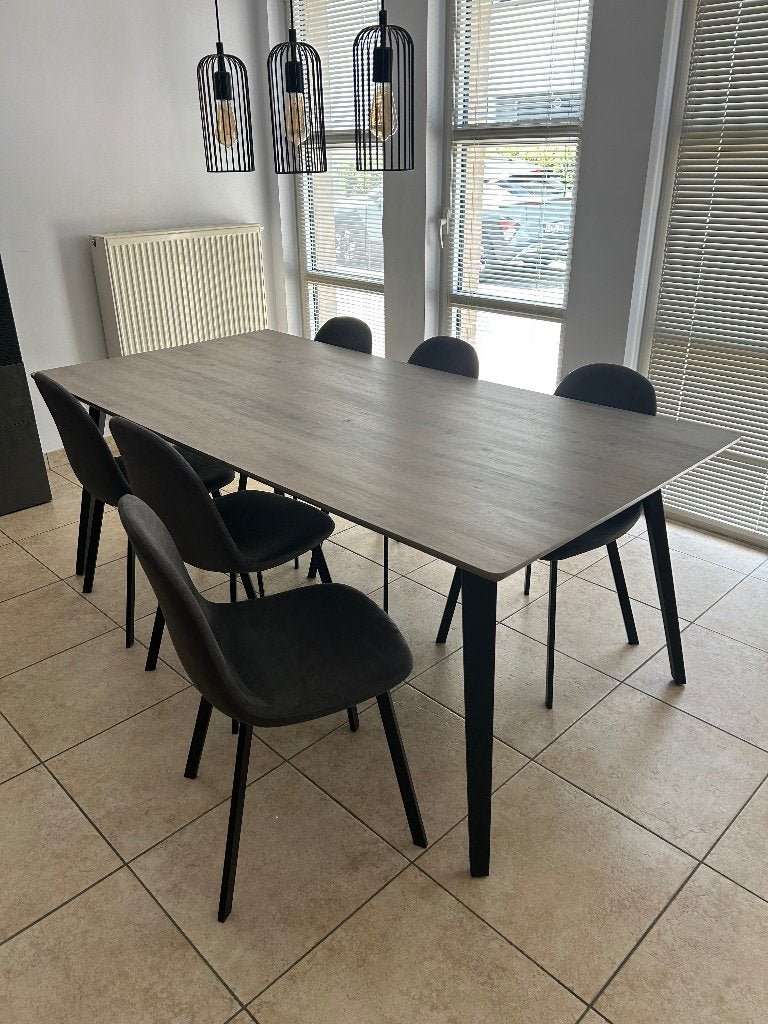 Tafel met 6 stoelen, Ophalen, Gebruikt, 200 cm of meer, 50 tot 100 cm