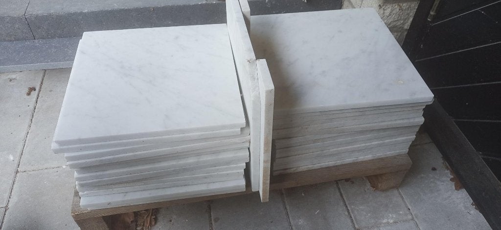 28 stuks marmeren vloertegels 30x30 cm, Doe-het-zelf en Verbouw, Tegels, Ophalen, Nieuw, 20 tot 40 cm, Minder dan 5 m²