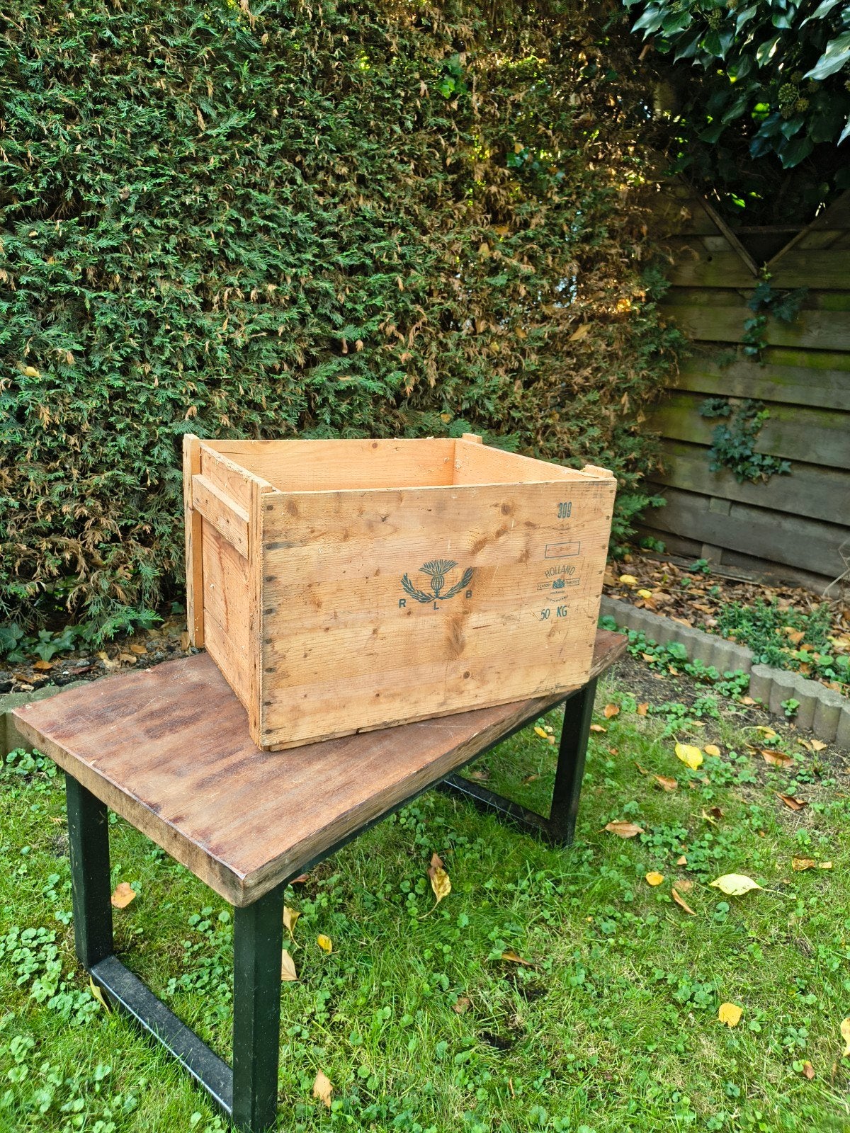 houten kist, Ophalen, Minder dan 50 cm, Gebruikt, 50 tot 100 cm