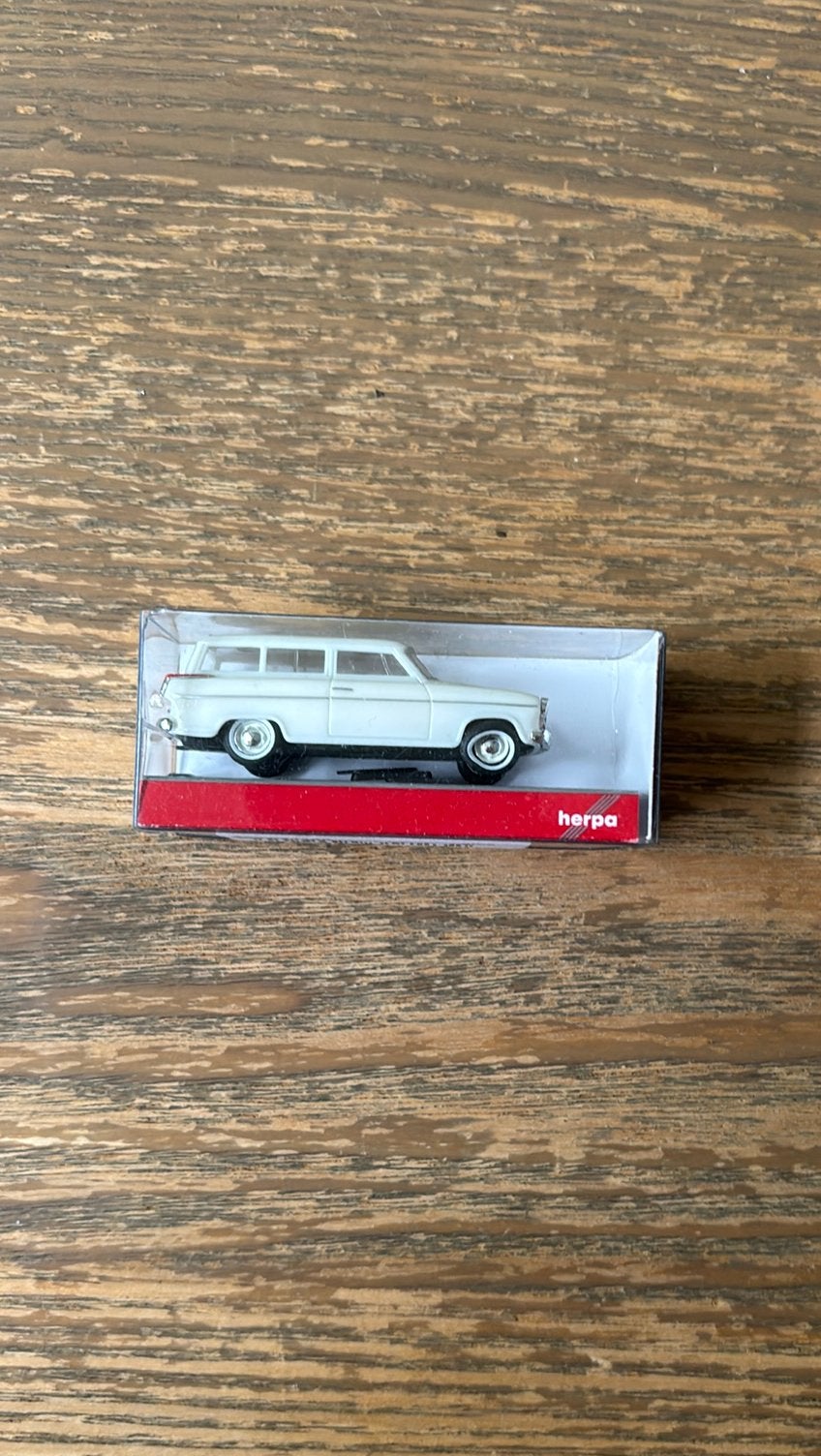 Herpa Borgward Isabella Kombi, wit, schaalmodel, Ophalen of Verzenden, Nieuw, Auto, Herpa