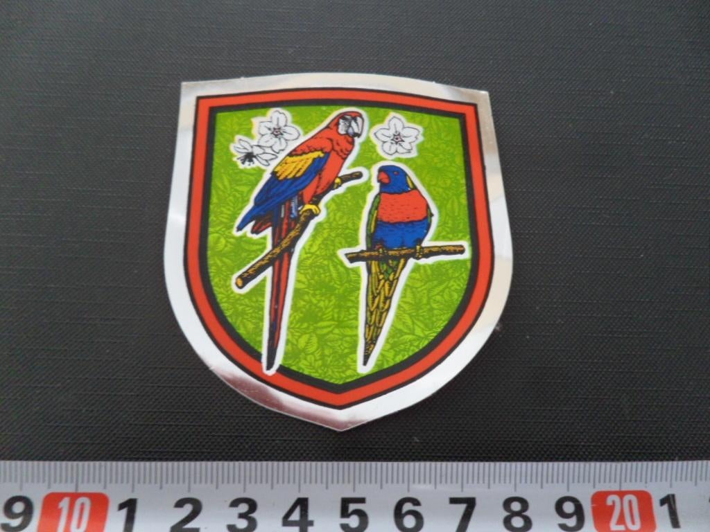 sticker folie - strip - papegaai ara *, Ophalen, Zo goed als nieuw