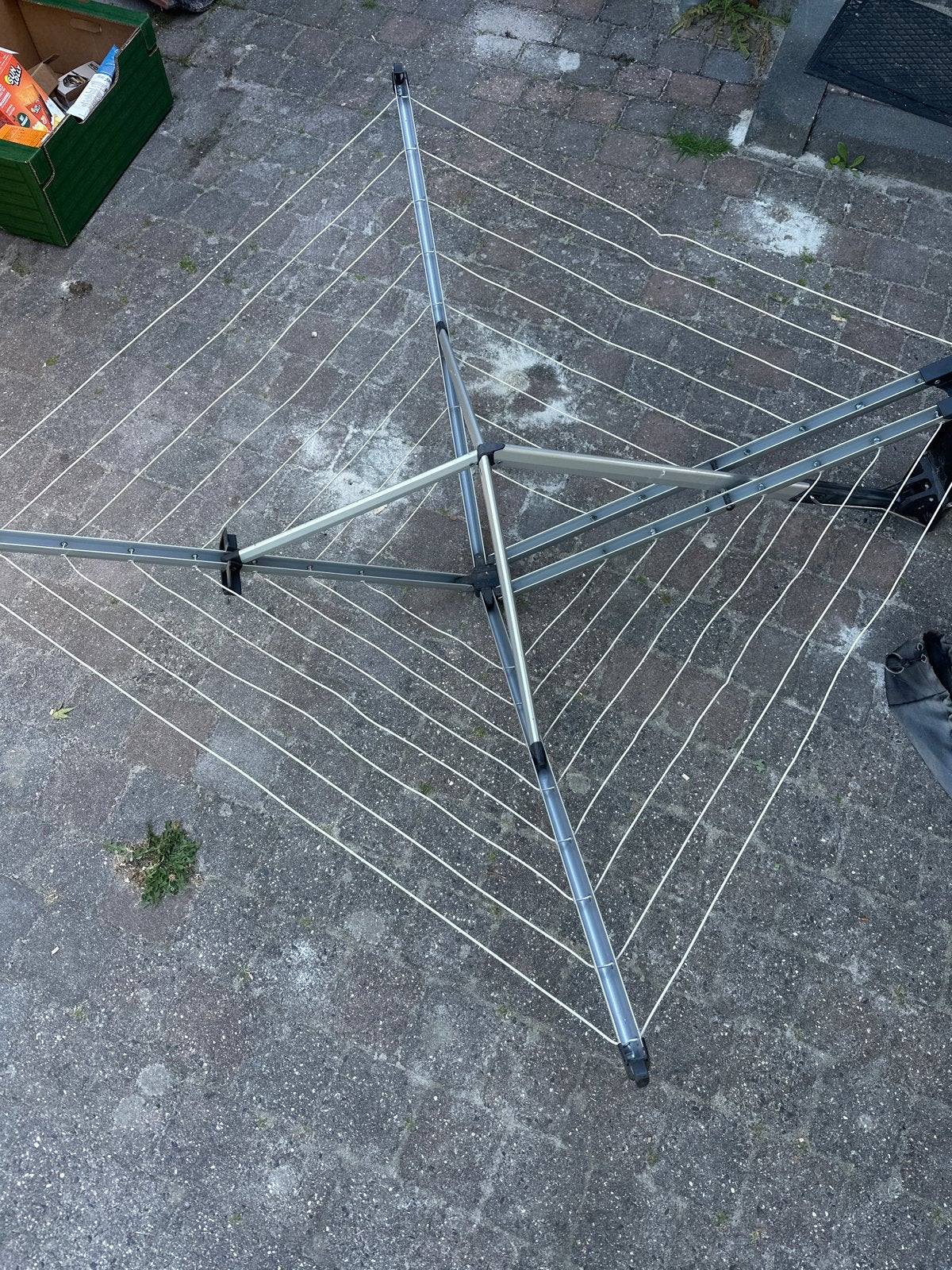 Brabantia wanddroogmolen met hoes, Ophalen, Gebruikt, Droogmolen