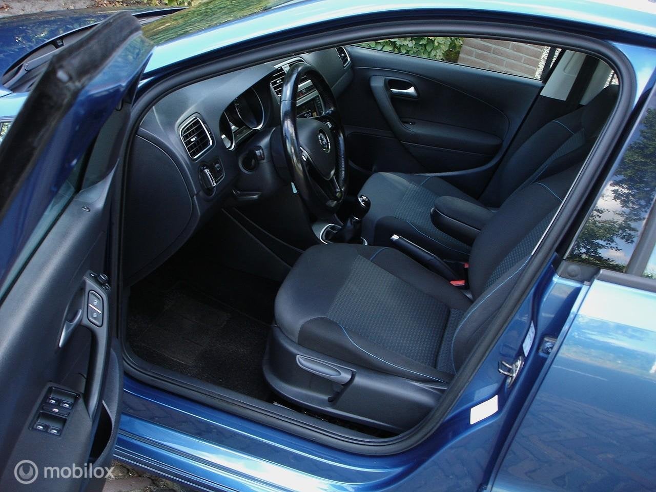 Volkswagen Polo 1.0 BlueMotion Edition (Bj 2016') OrigNL, Voorwielaandrijving, 95 pk, Blauw, Origineel Nederlands