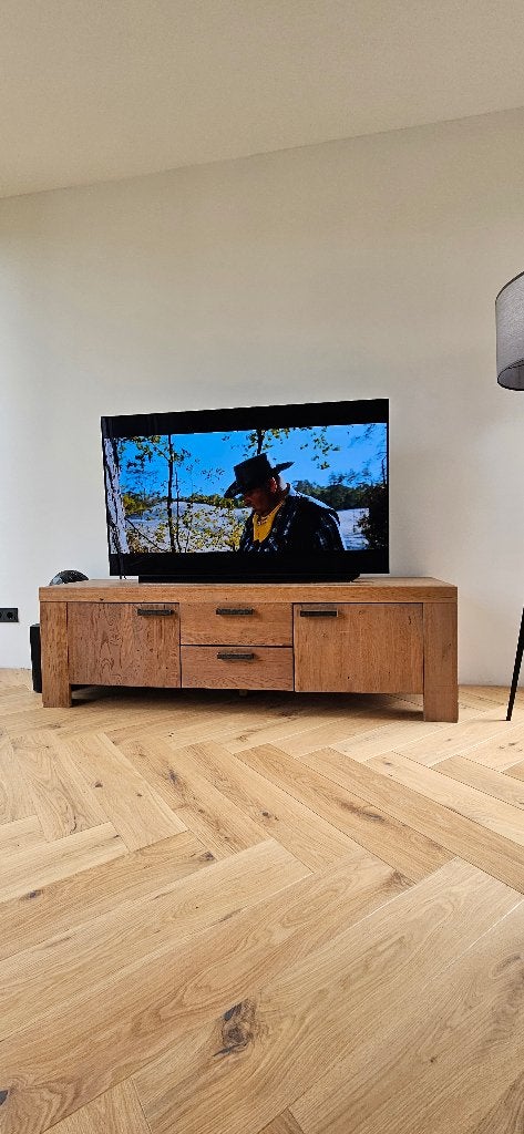 Tv meubel, Ophalen, 150 tot 200 cm, Zo goed als nieuw, Minder dan 100 cm