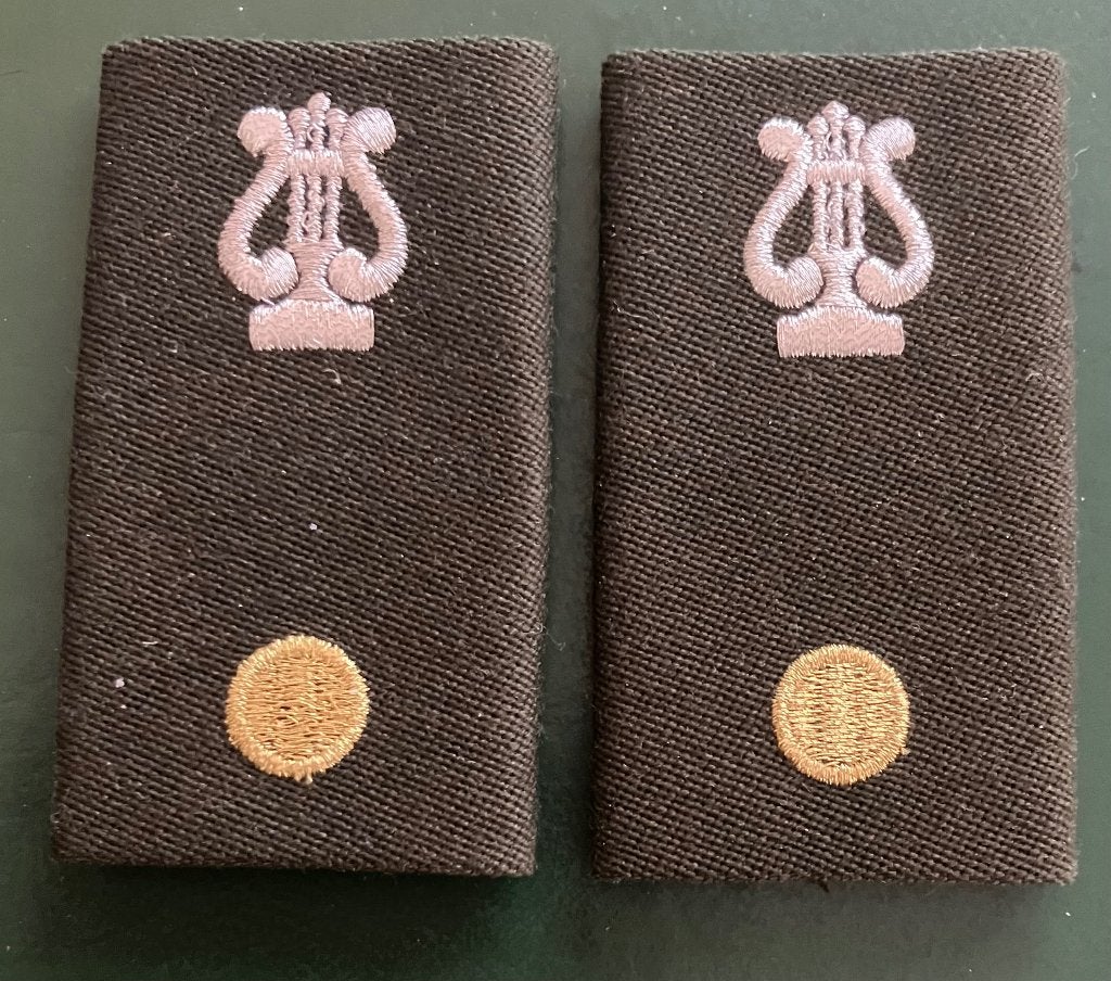 Setje DT63 rangen witte lyra adjudant, Ophalen of Verzenden, Landmacht, Nederland, Embleem of Badge