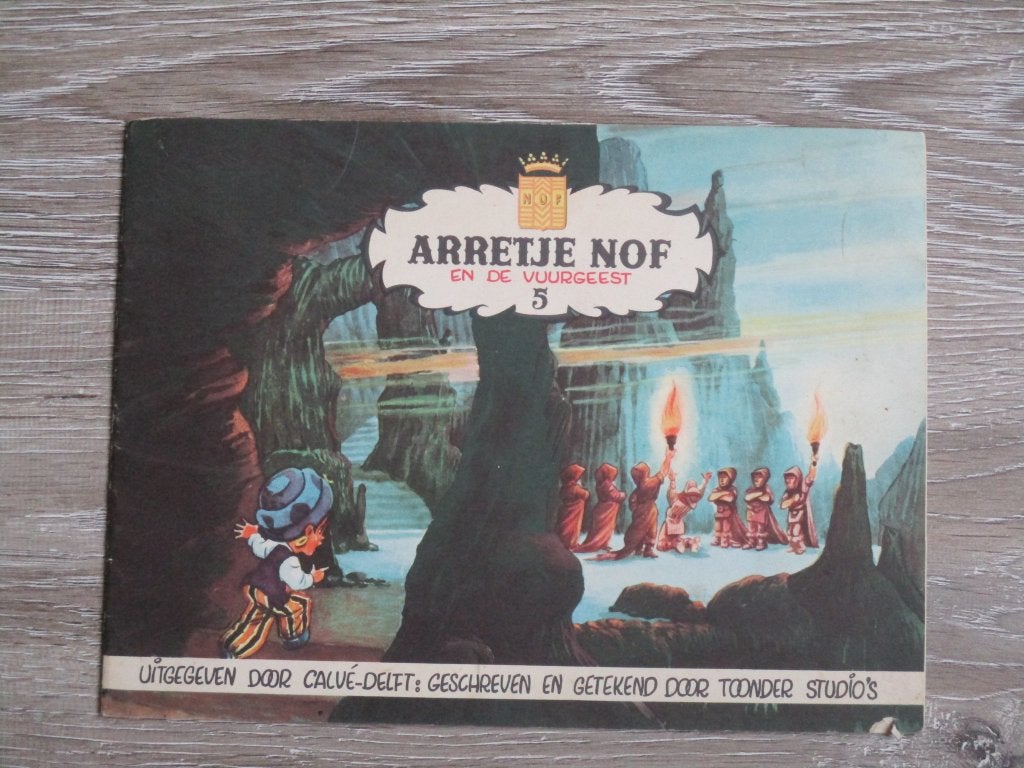 Arretje Nof en de vuurgeest 5 - Calvé Delft, Boeken, Ophalen of Verzenden, Gelezen, Fictie algemeen