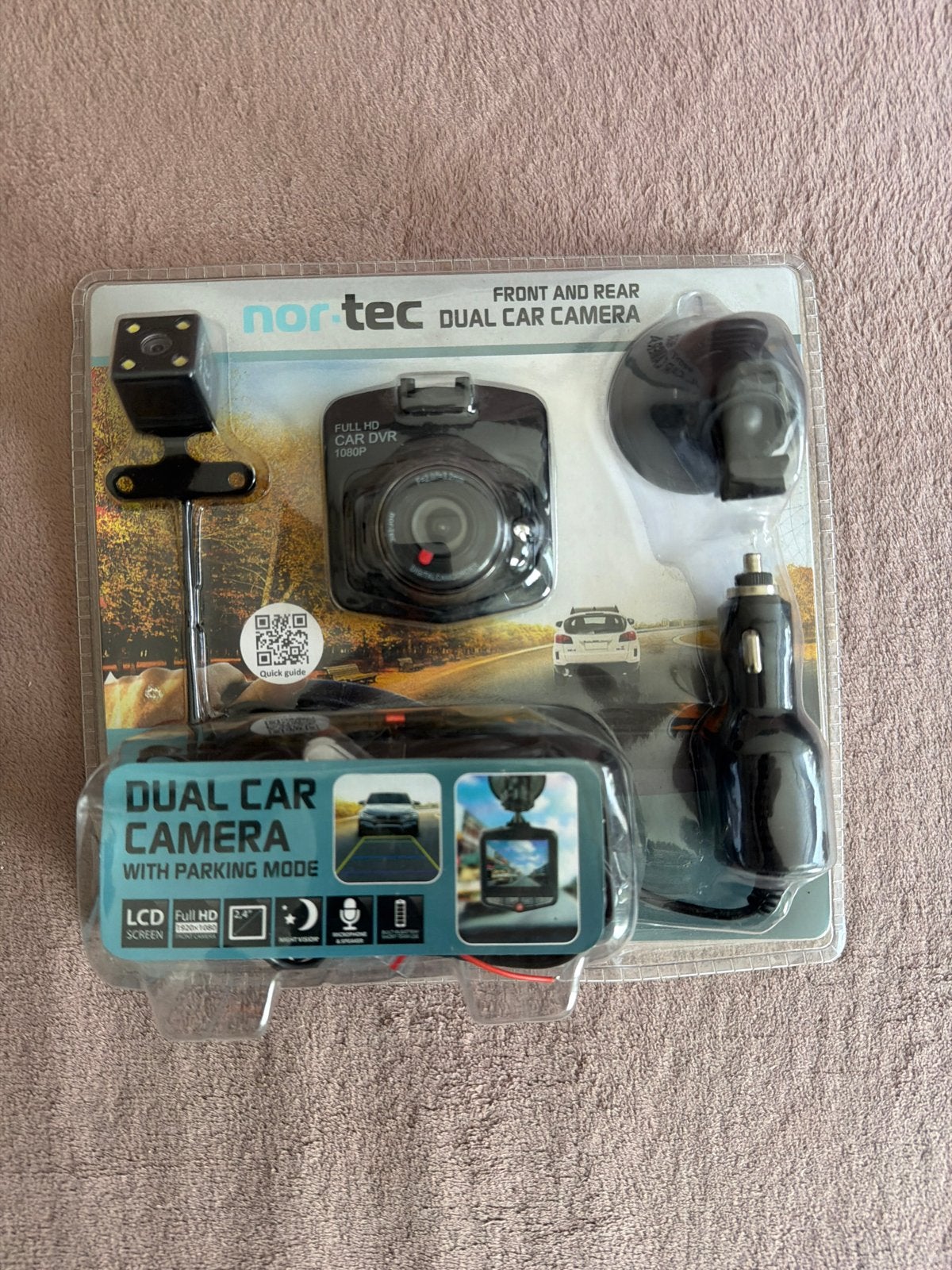 Nor-Tec Dual Car Camera met Parkeermodus, Ophalen of Verzenden, Nieuw