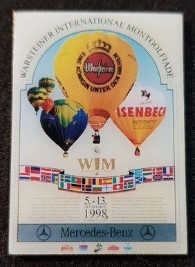 Mercedes-Benz Warsteiner ballon 1998 pin, Verzenden, Nieuw, Transport, Speldje of Pin