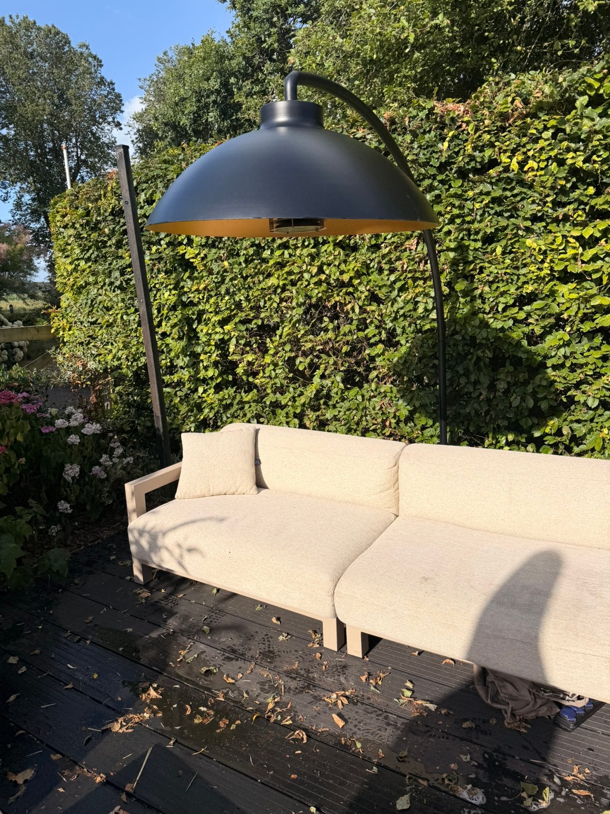Heatsail Dome terras heater met verlichting - staand, Tuin en Terras, Tuinmeubel-accessoires, Ophalen, Gebruikt