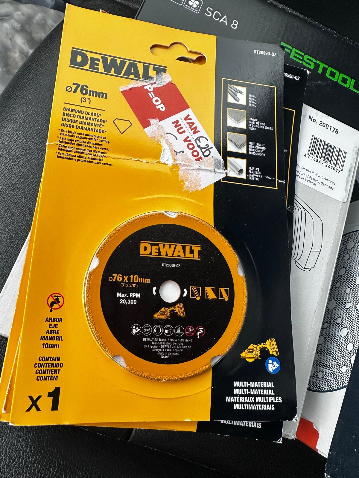 DeWalt Diamant Doorslijpschijf 76mm (3"), Ophalen of Verzenden, Nieuw, Snijgereedschap, DeWalt