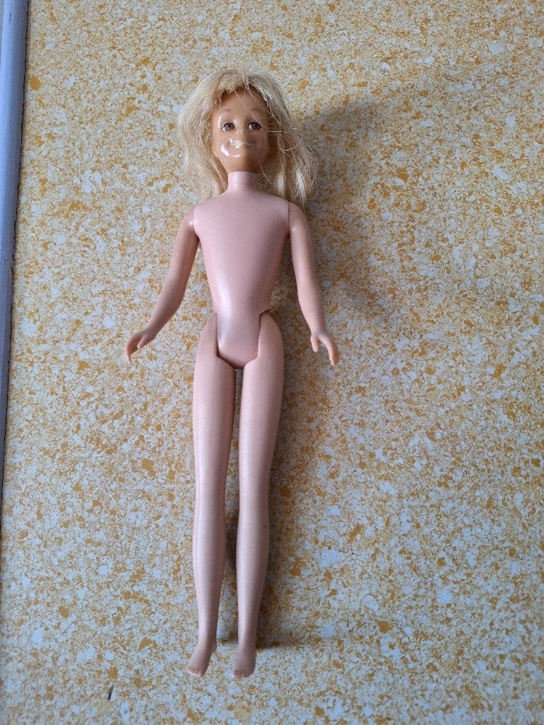 Vintage barbiepop skooter, Verzamelen, Ophalen of Verzenden, Gebruikt, Pop