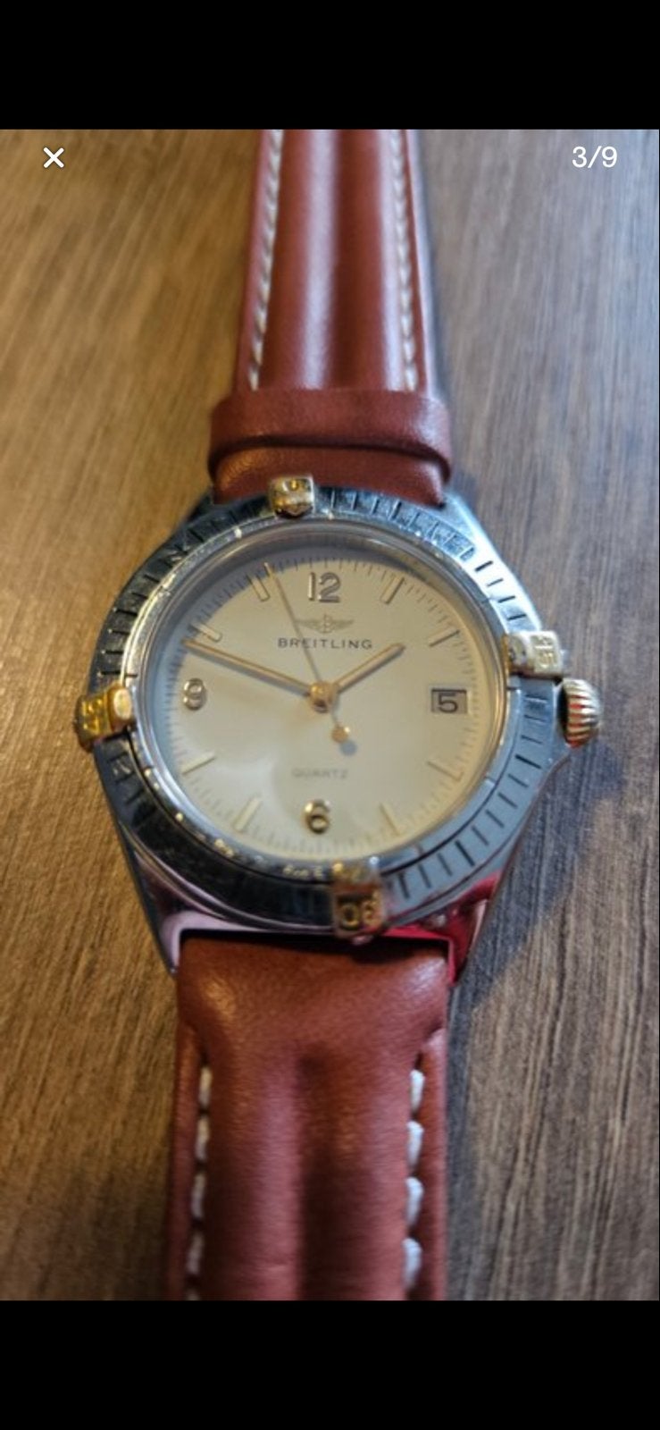 Breitling Callisto Quartz 80510 Full Set - 1988, Sieraden, Tassen en Uiterlijk, Staal, Breitling, Polshorloge, Ophalen of Verzenden