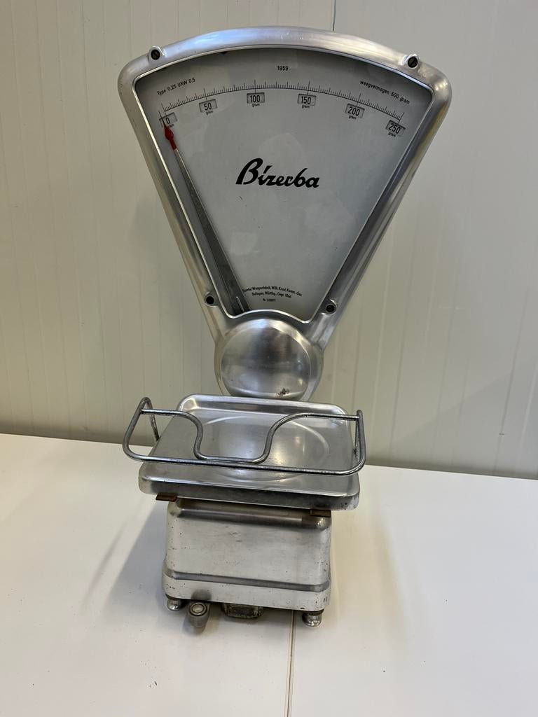 Antieke Bizerba weegschaal 500gram 1959, Ophalen, Winkelweegschaal, Analoog, .