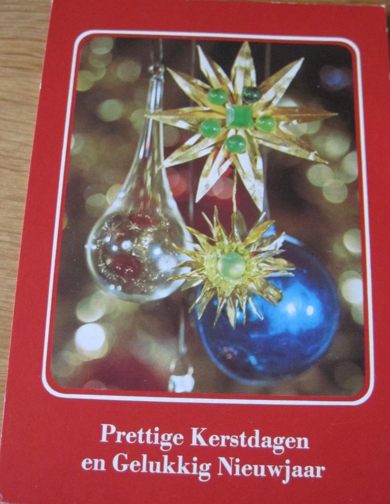 Prettige kerstdagen - glazen kerstballen - België, Verzenden, 1980 tot heden, Gelopen, Overige thema's