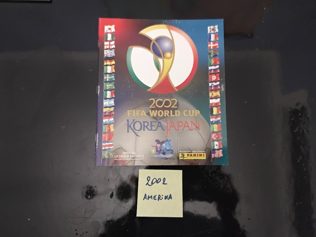 Panini album WK 2002 Korea Japan (Amerikaanse uitgave), Ophalen, Zo goed als nieuw, Meerdere stickers