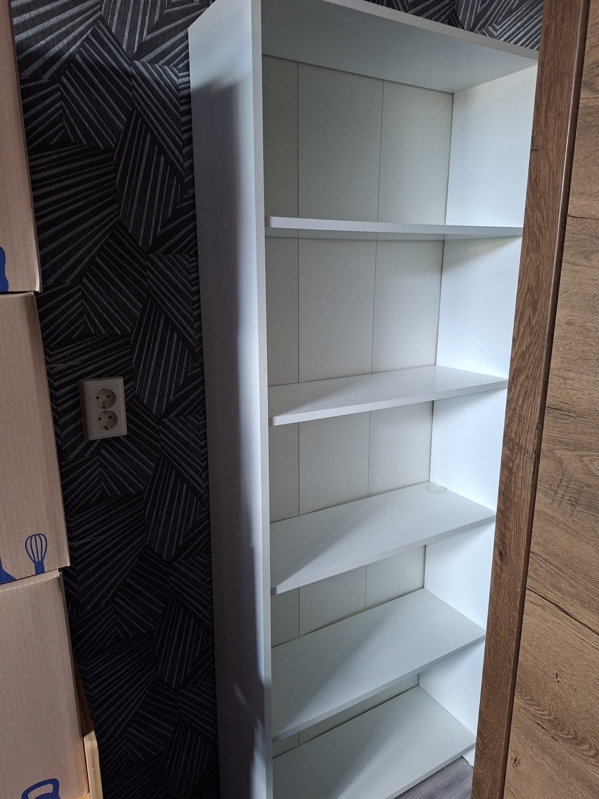 Twee witte boekenkasten 80x200 cm, Huis en Inrichting, Kasten | Boekenkasten, Ophalen, Met plank(en), Gebruikt, 50 tot 100 cm