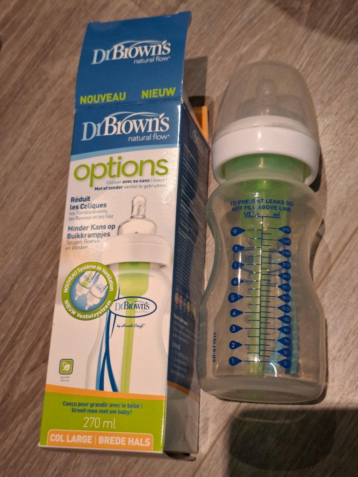 Dr. Brown's Natural Flow Options Babyfles - Nieuw, Ophalen of Verzenden, Inclusief flessen, Babyfles, Nieuw