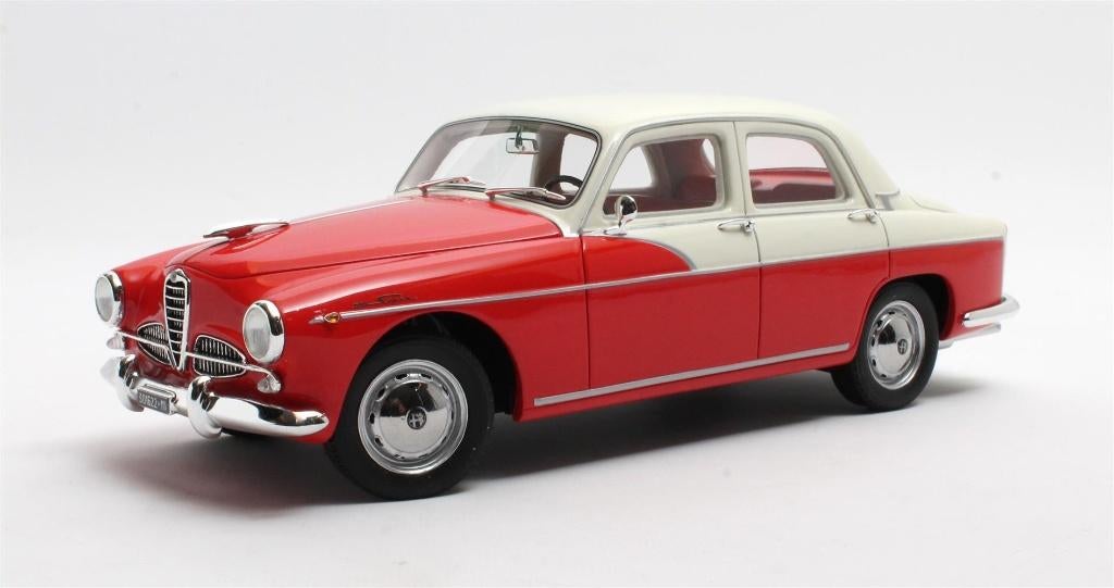 Alfa Romeo 1900 Super Berlina 1958 wit/rood (1:18, Cult), Overige merken, Cult Models, Auto, Nieuw