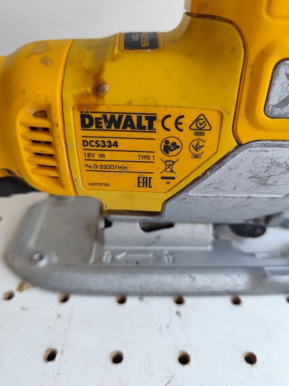 DeWalt DCS334 18V XR Decoupeerzaag - Gebruikt, Ophalen, Gebruikt, 1200 watt of meer, Decoupeerzaag