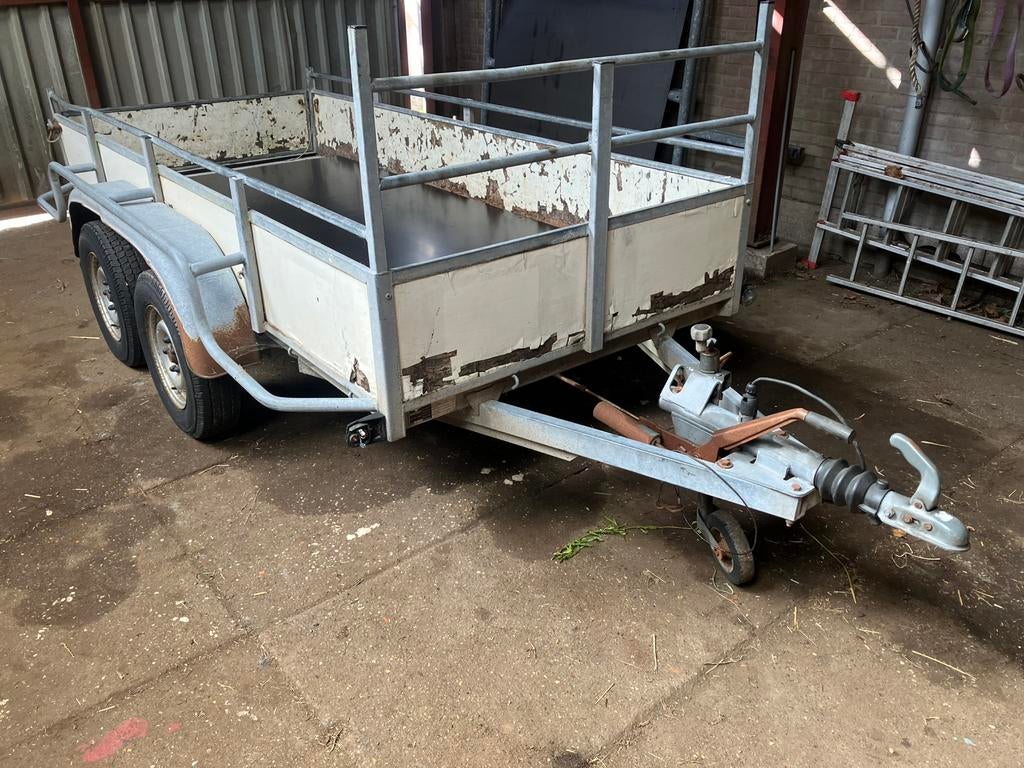 Hapert 2000 kg tandemasser aanhanger aanhangwagen trailer, Ophalen, Gebruikt