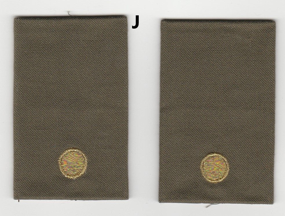 set rangen epauletten Vaandrig / Adjudant (J), Verzenden, Landmacht, Nederland, Embleem of Badge