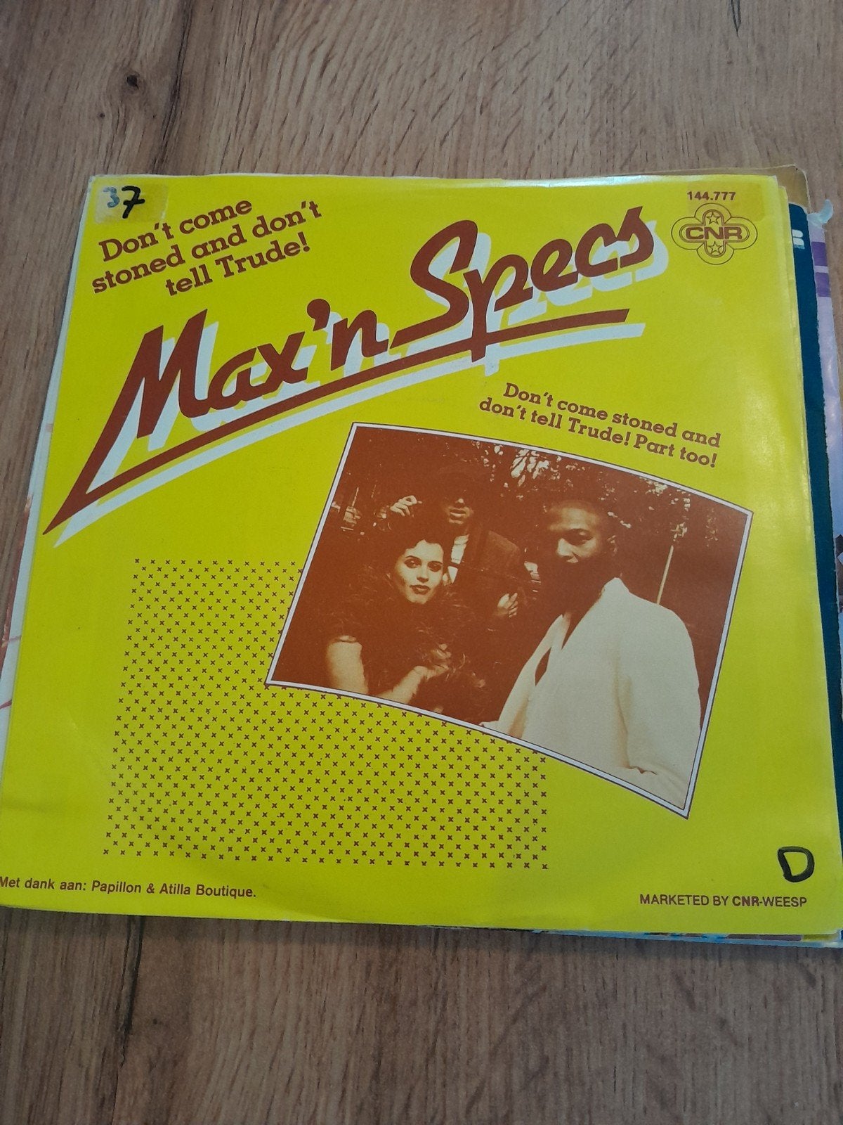 max ,n, specs 7inch don,t come stoned and don,t tell trude, Ophalen of Verzenden, Zo goed als nieuw, Pop