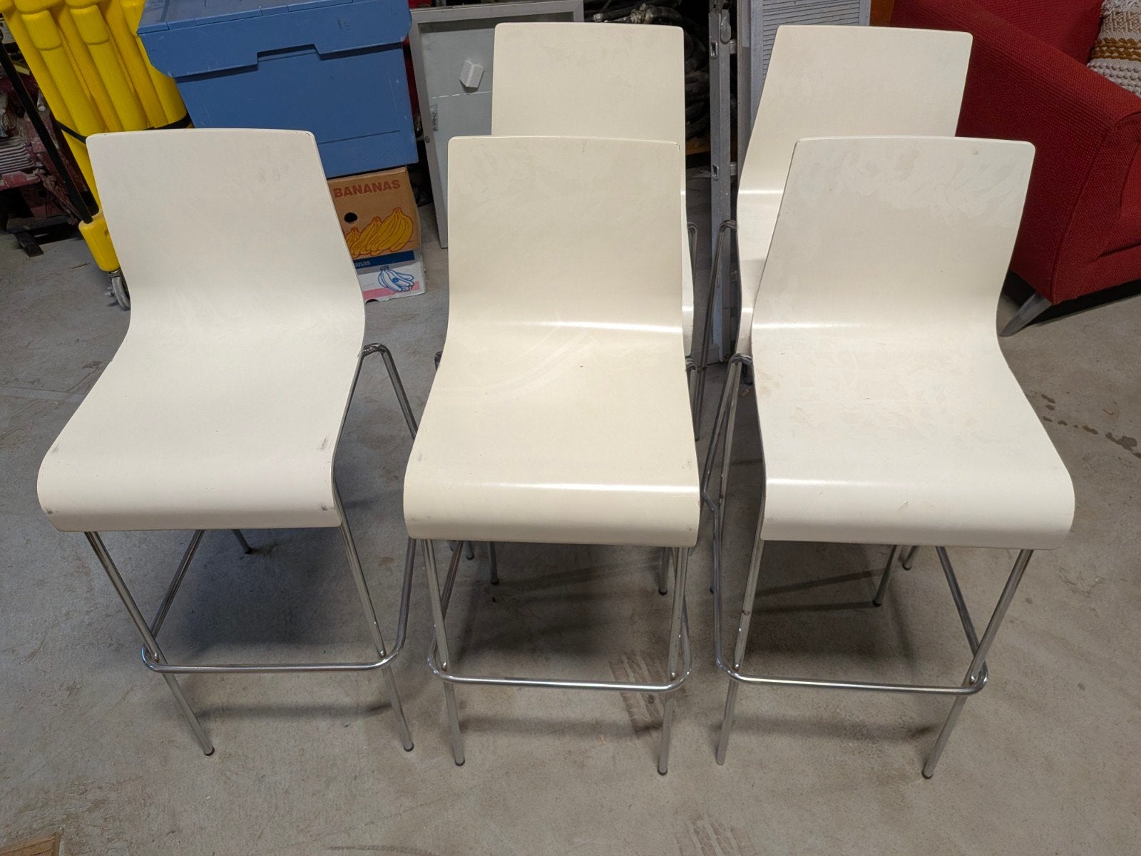 Set van 4 IKEA Sebastian barkrukken - Modern & Strak, Ophalen of Verzenden