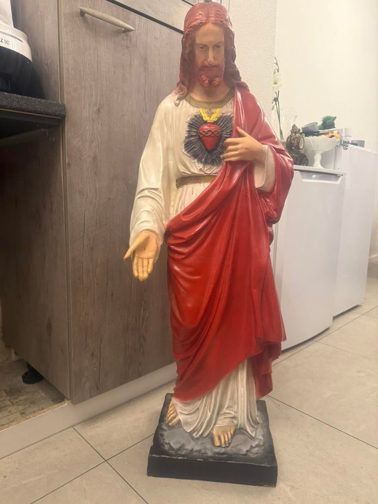 heilighart jezus beeld  1m15 groot, Ophalen of Verzenden