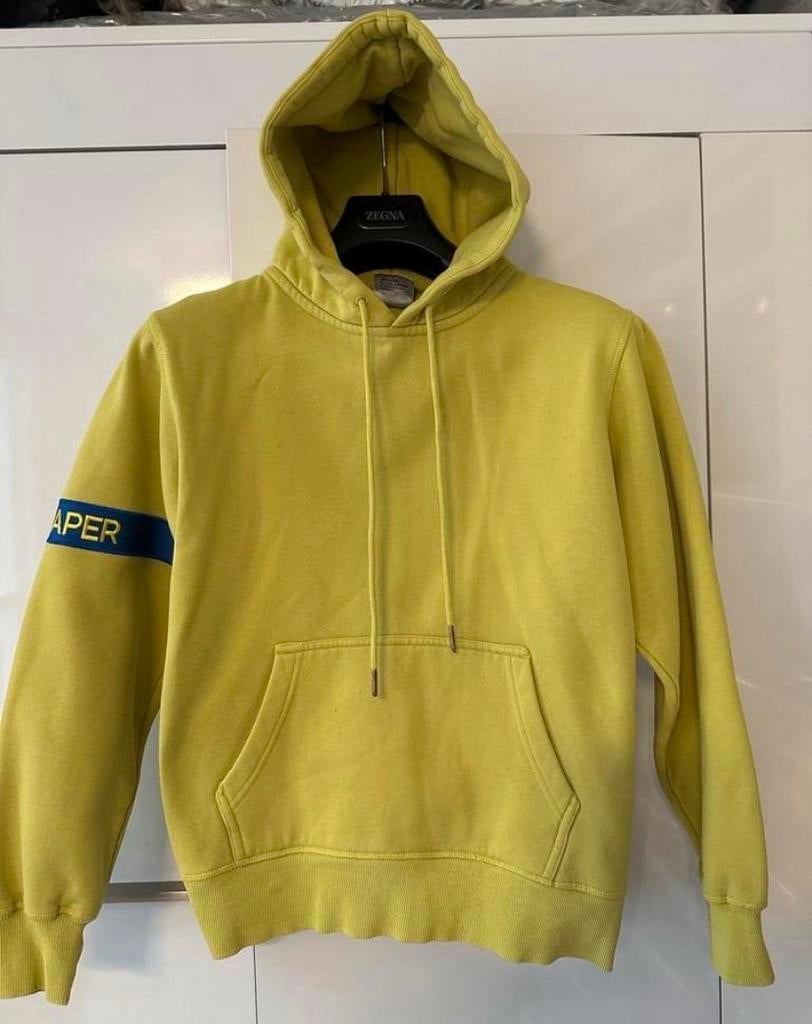 Gele Daily Paper Hoodie Maat S - Comfortabel & Casual, Kleding | Heren, Truien en Vesten, Zo goed als nieuw, Maat 46 (S) of kleiner