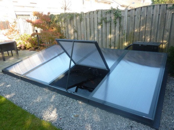 Op maat gemaakte vijverafdekkingen van aluminium, Ophalen, Nieuw