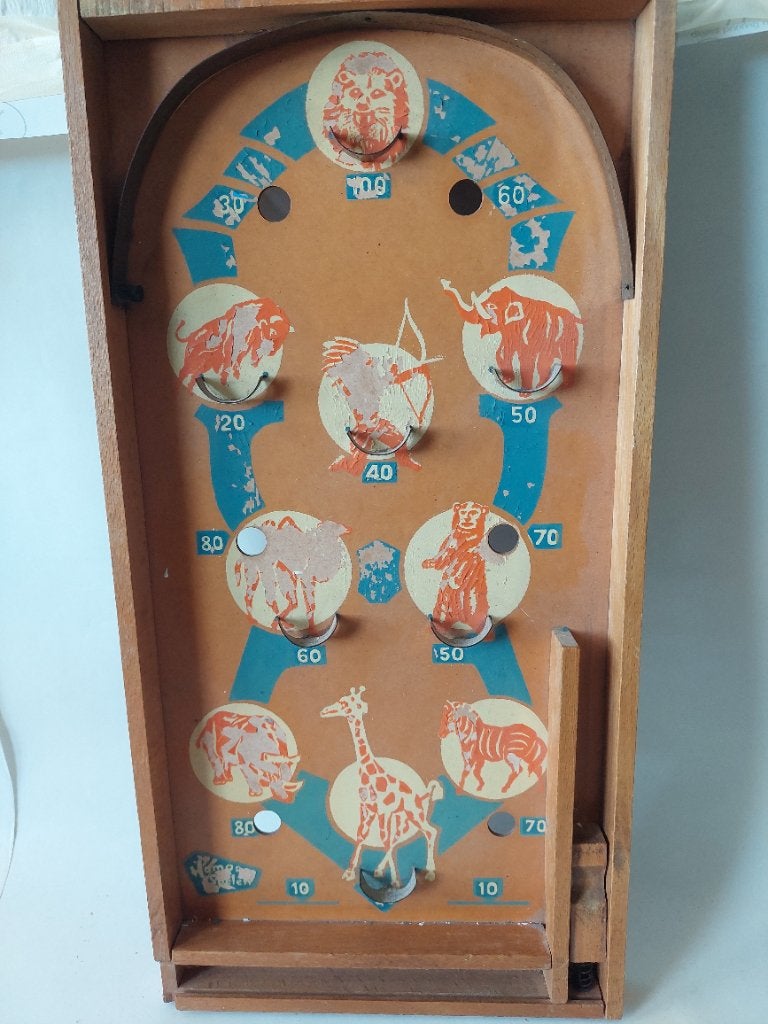 Knikkerspel vintage, Ophalen of Verzenden