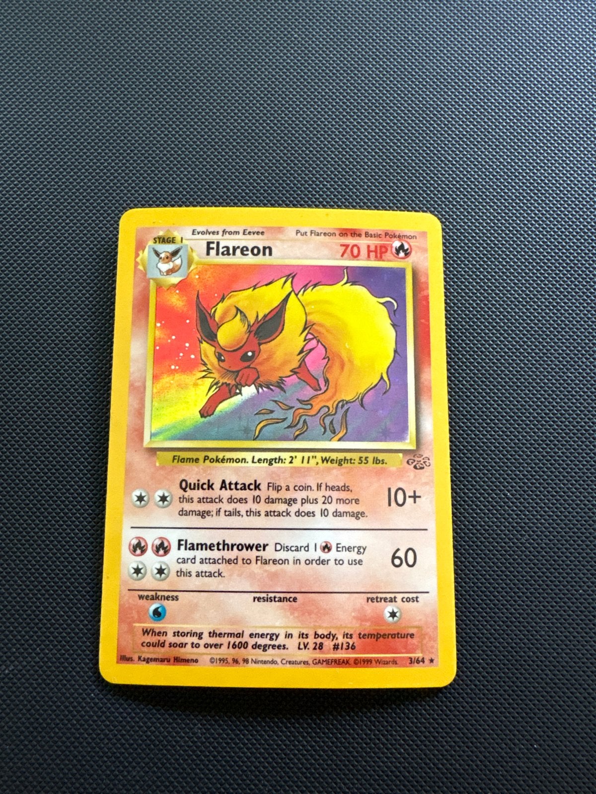 Flareon Jungle holo Exc, Ophalen, Zo goed als nieuw