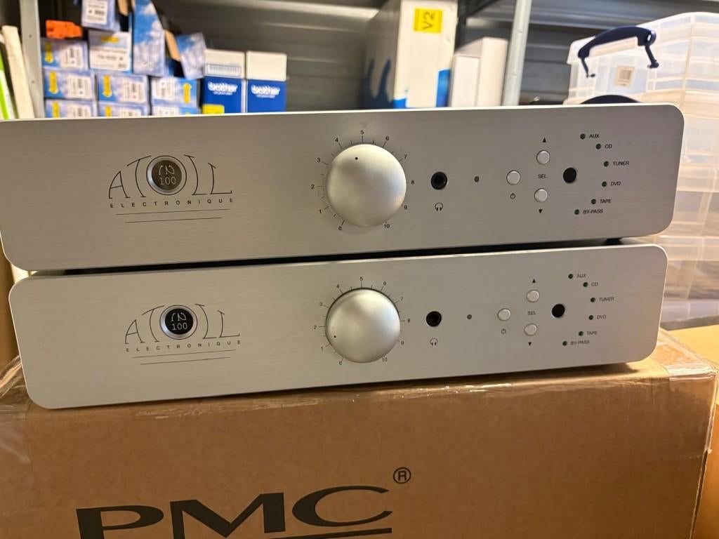 Atoll IN100, Gebruikt, 60 tot 120 watt, Stereo, Ophalen