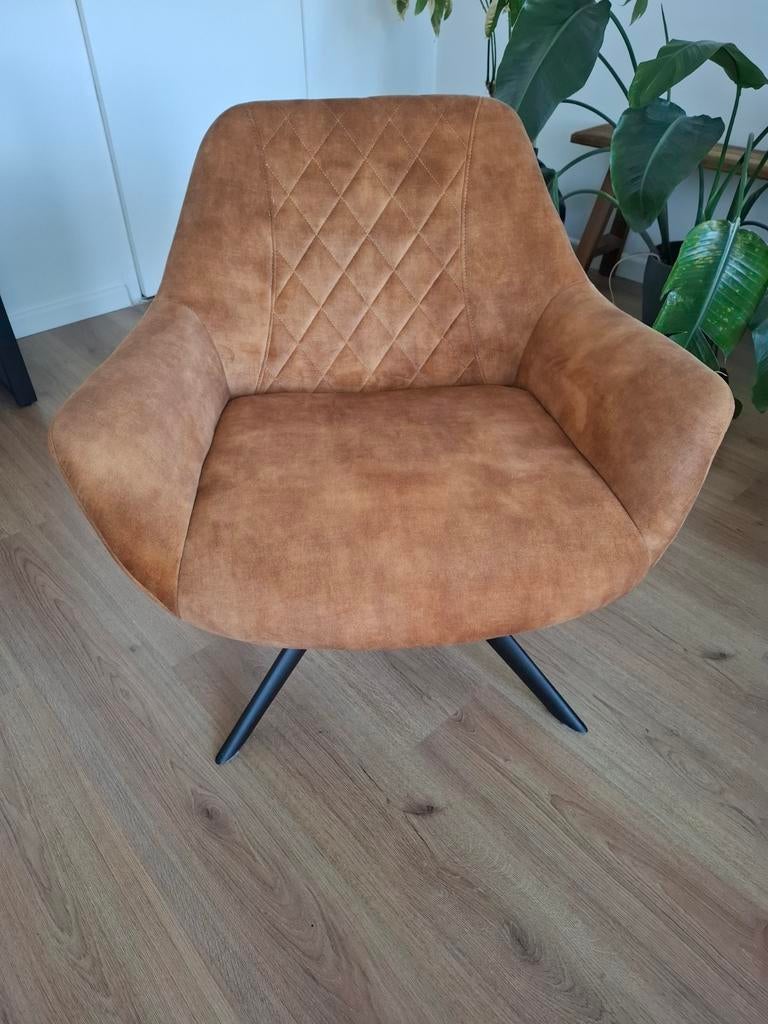 Comfortabele draaibare fauteuil - Bruin, Ophalen, Modern, Comfortabel, Gebruikt, Bruin