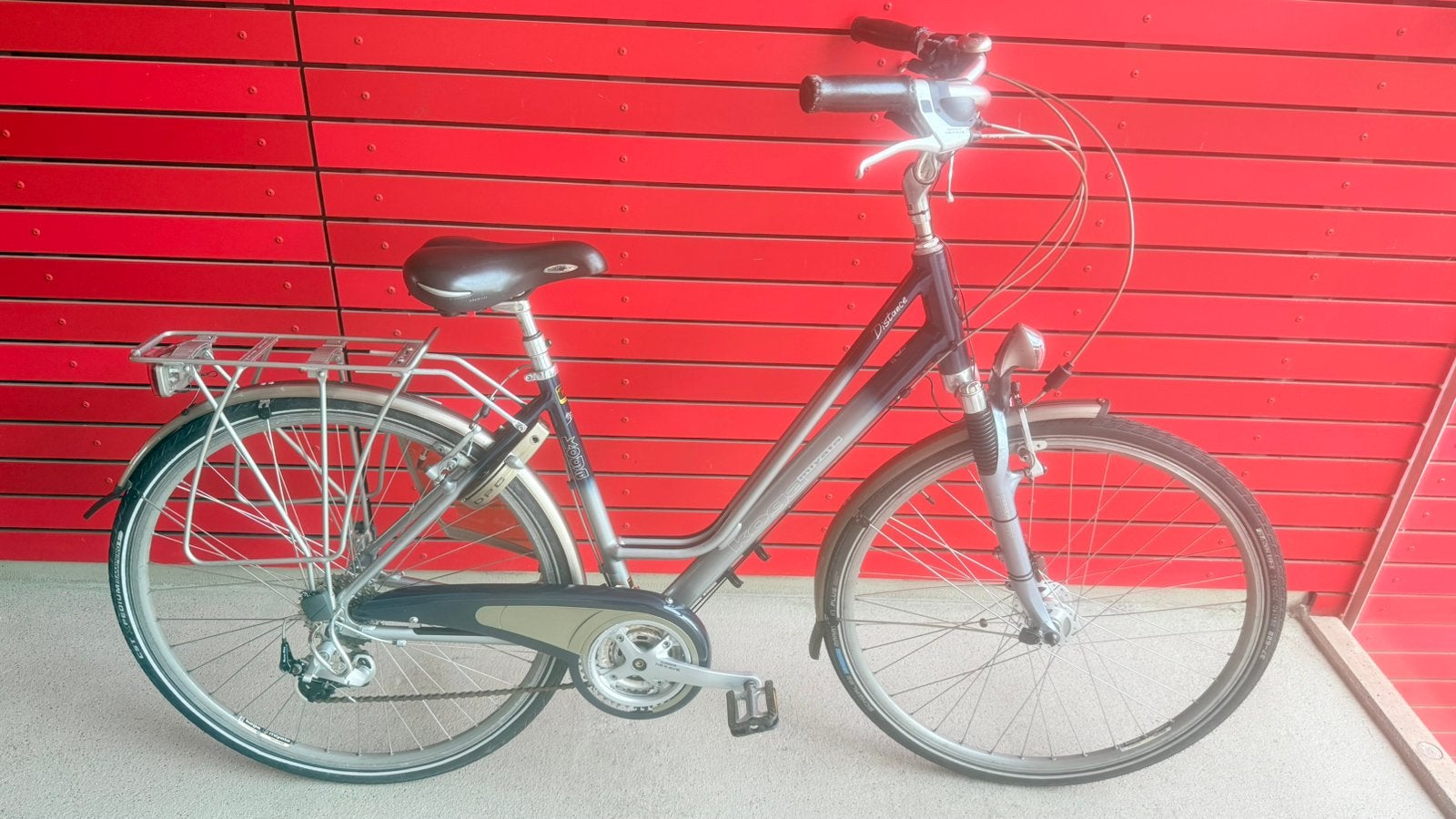 Nette mooie goede toerfiets Koga Miyata Distance 47cm T24, Ophalen, 28 inch, Gebruikt, Velgrem