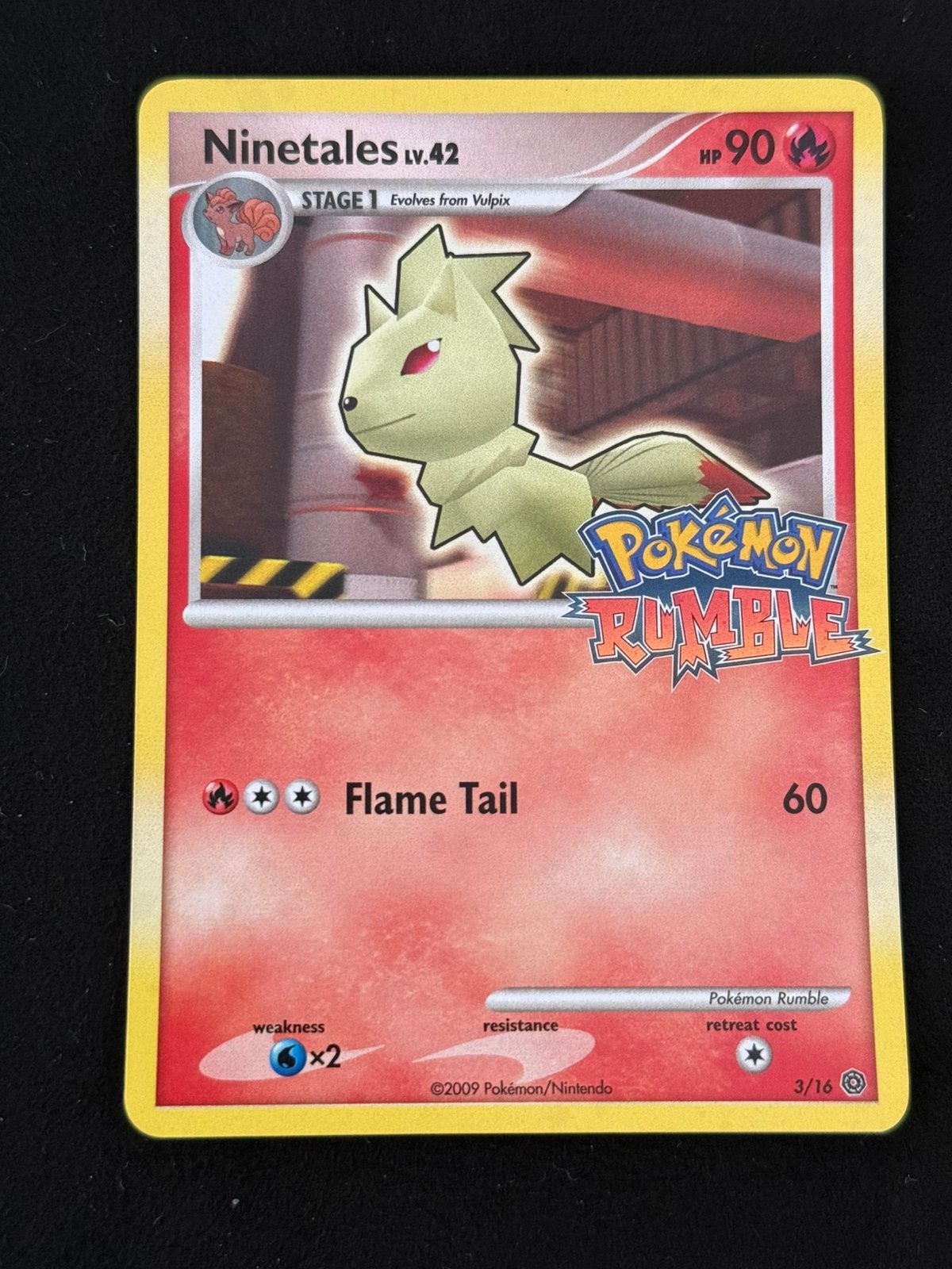 Pokémon Ninetales 3 rumble ex, Ophalen, Zo goed als nieuw