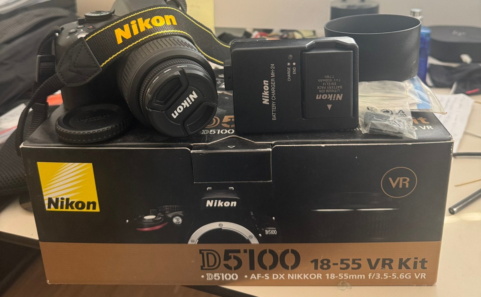 Nikon D5100 met lens en tas!, Verzenden, 8mm, Camera