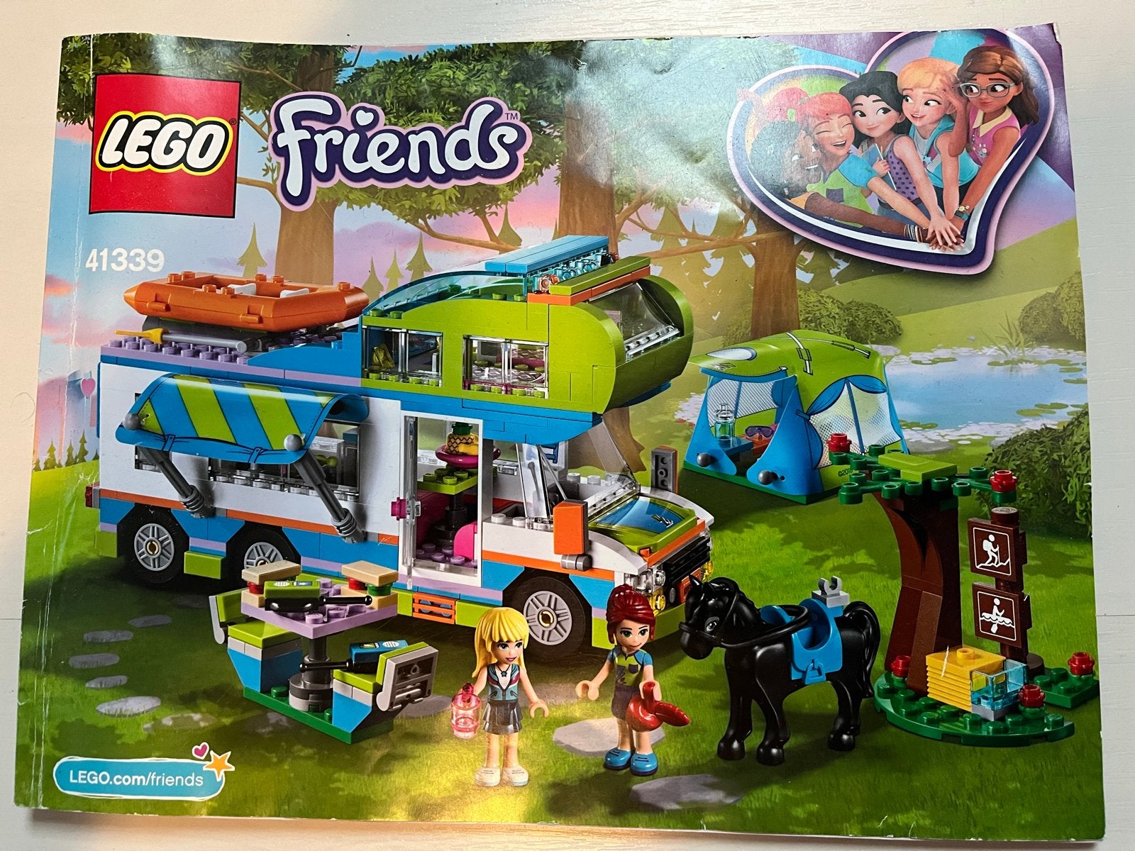 LEGO Friends 41339 Mia's Camper, Ophalen of Verzenden, Gebruikt, Overige merken
