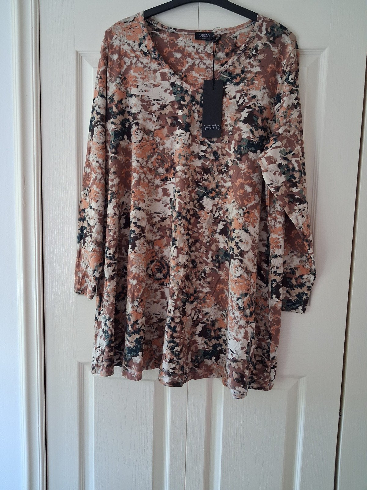 nieuwe a lijn shirt merk yesta maat 2/50, Bruin, Nieuw, Yesta, Shirt of Top