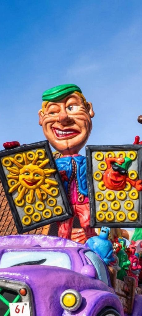 Carnavalswagen losse polyester poppen ., Ophalen, Gebruikt, Feestartikel, Carnaval