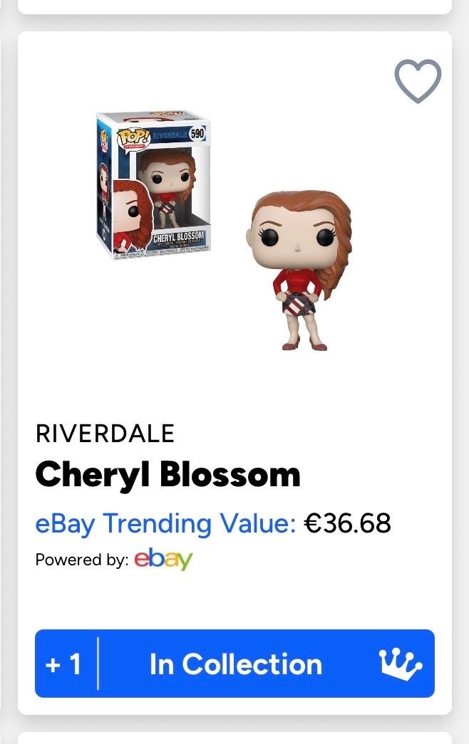 Funko Pop! Riverdale Cheryl Blossom #590, Ophalen of Verzenden, Zo goed als nieuw