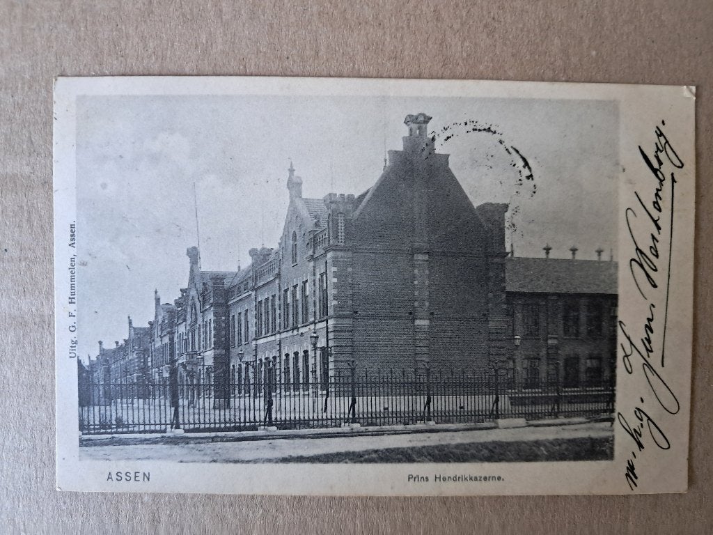 Assen - Prins Hendrikkazerne (1905), Verzenden, Voor 1920, Gelopen, Drenthe